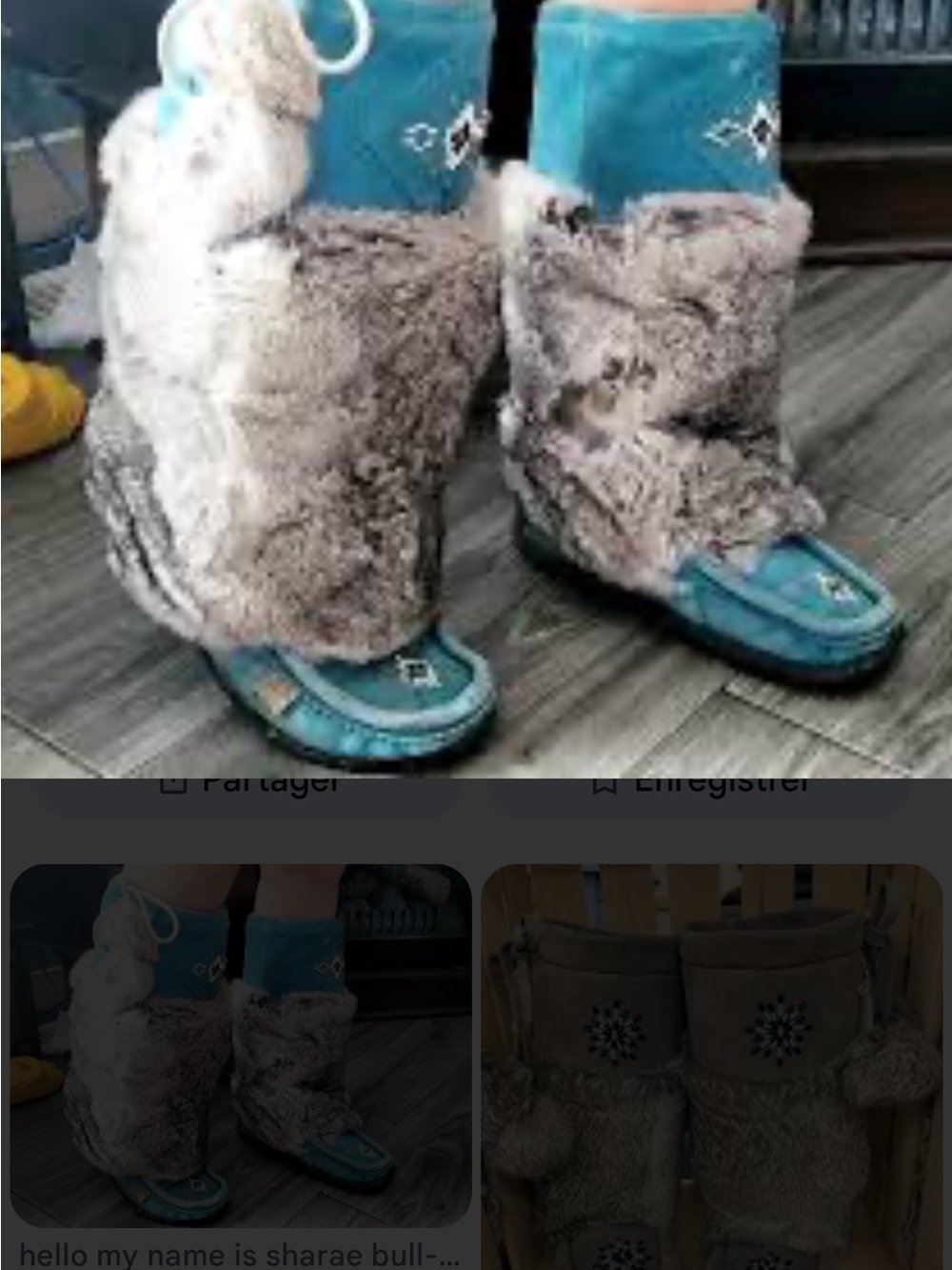 authentic pair of Canadian mukluk winter boots